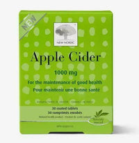 Thumbnail for New Nordic Apple Cider 1000 mg 30 Coated Tablets - Nutrition Plus