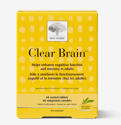 New Nordic Clear Brain 60 Coated Tablets - Nutrition Plus
