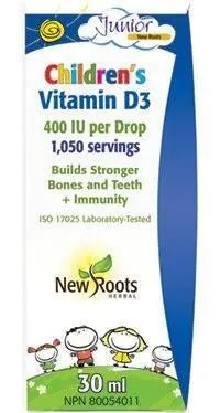 New Roots Children’s Vitamin D3 30 mL - Nutrition Plus