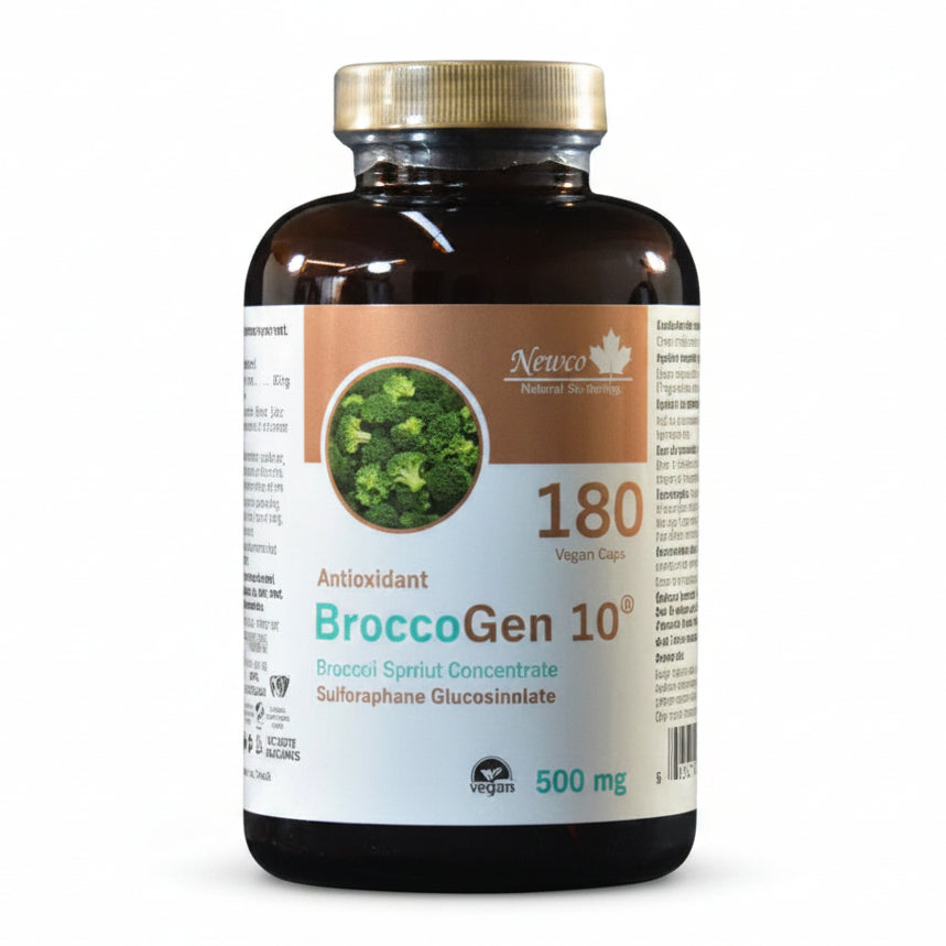Newco BroccoGen 10® Sulforaphane Glucosinolate 500 mg Vegetarian Capsules - Nutrition Plus
