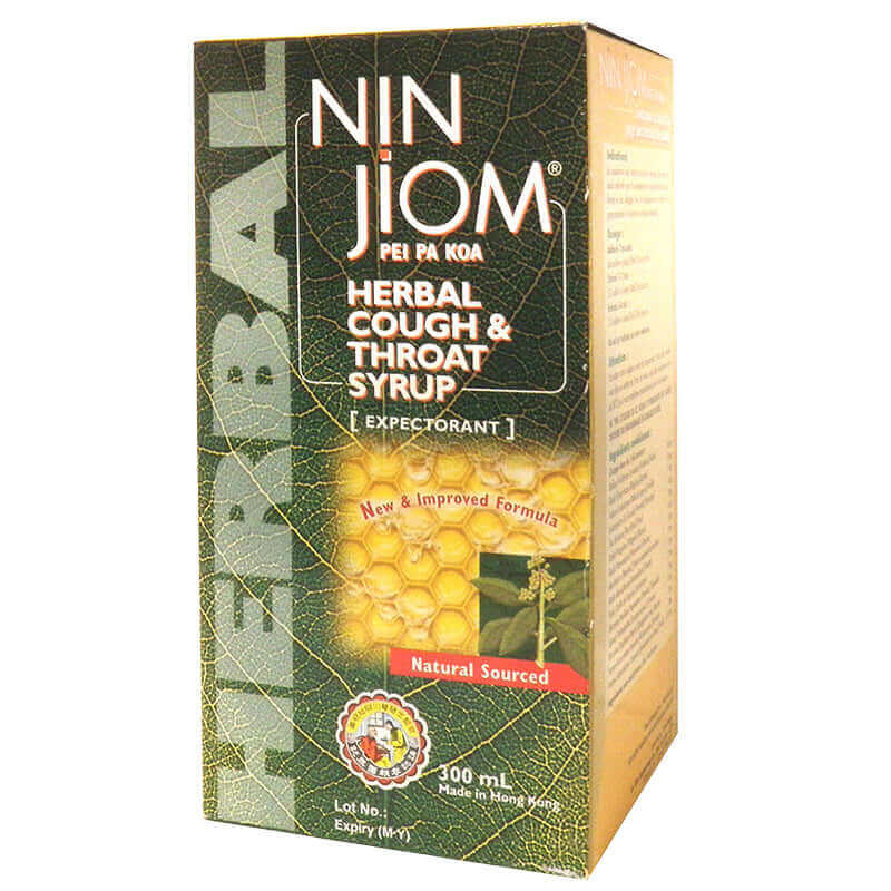 Nin Jiom Herbal Cough & Throat Syrup 300mL - Nutrition Plus