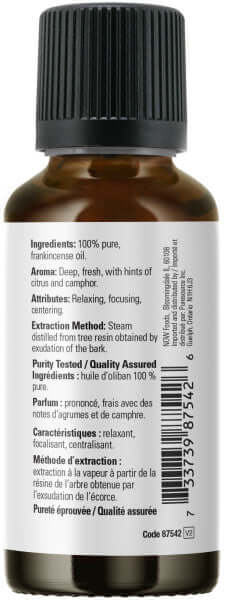 Now 100% Pure Frankincense Oil 30 mL - Nutrition Plus