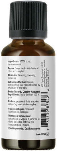 Thumbnail for Now 100% Pure Frankincense Oil 30 mL - Nutrition Plus
