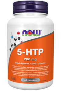 Thumbnail for Now 5-HTP 200 mg 60 Veg Capsules - Nutrition Plus