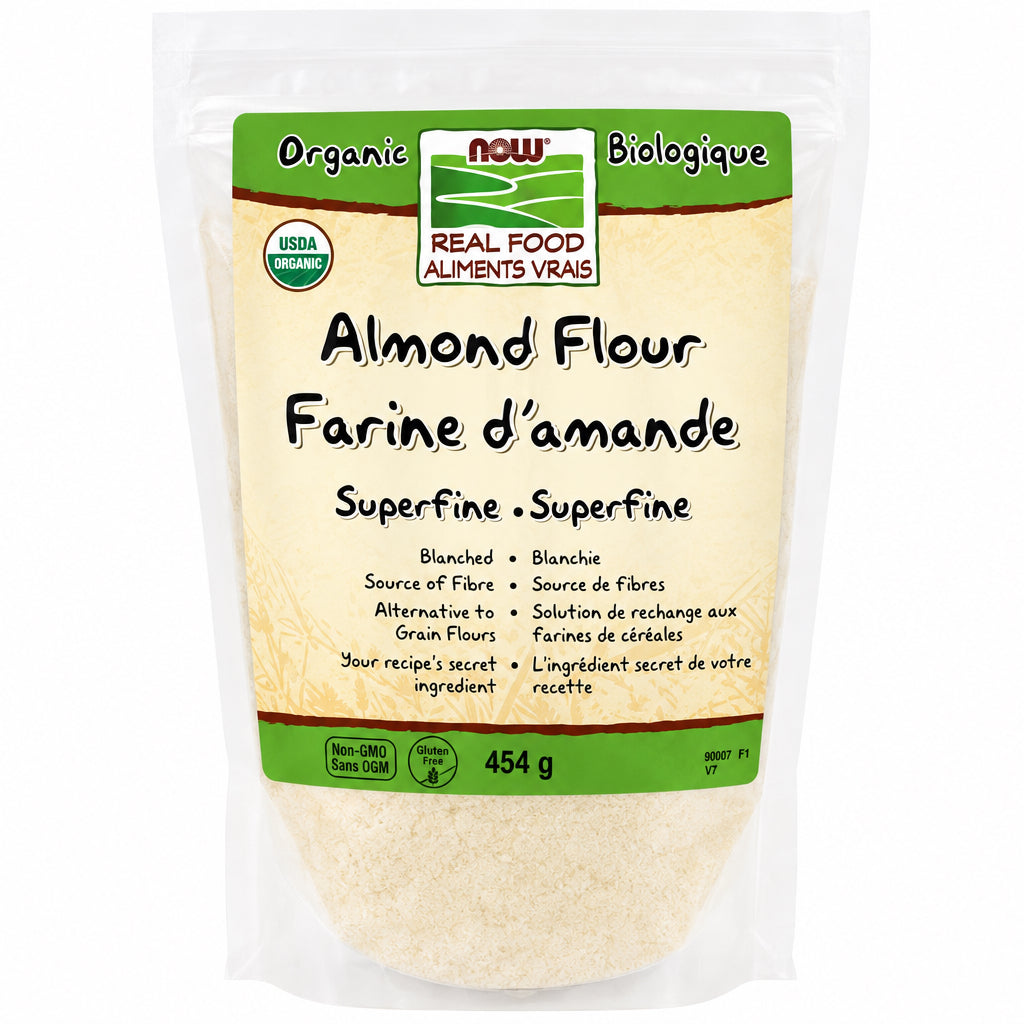 Now Almond Flour, Organic 454 Grams - Nutrition Plus