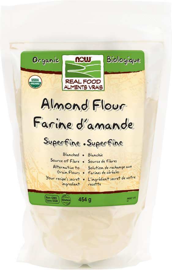 Now Almond Flour, Organic 454 Grams - Nutrition Plus