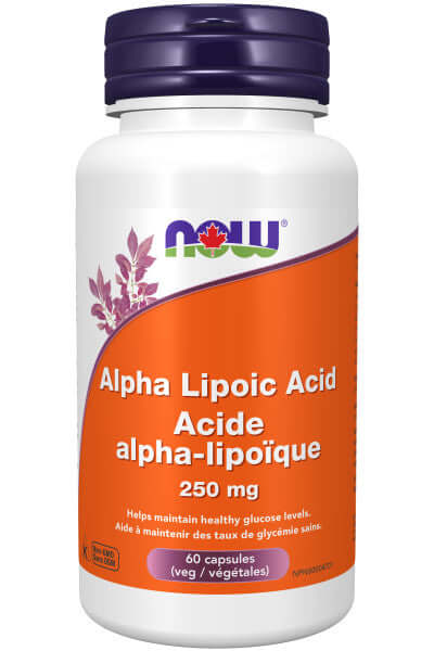 Now Alpha Lipoic Acid 250mg 60 Veg Capsules - Nutrition Plus