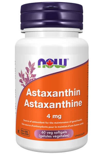 Now Astaxanthin 4 mg 60 Veg Softgels - Nutrition Plus