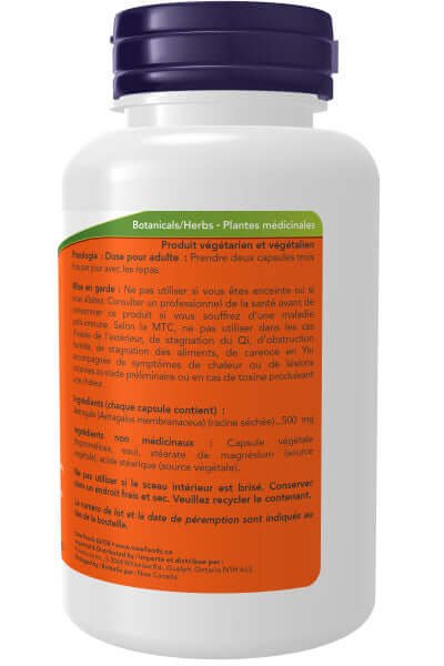 Now Astragalus 500 mg 100 Veg Capsules - Nutrition Plus