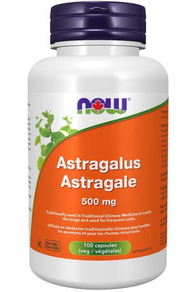 Now Astragalus 500 mg 100 Veg Capsules - Nutrition Plus