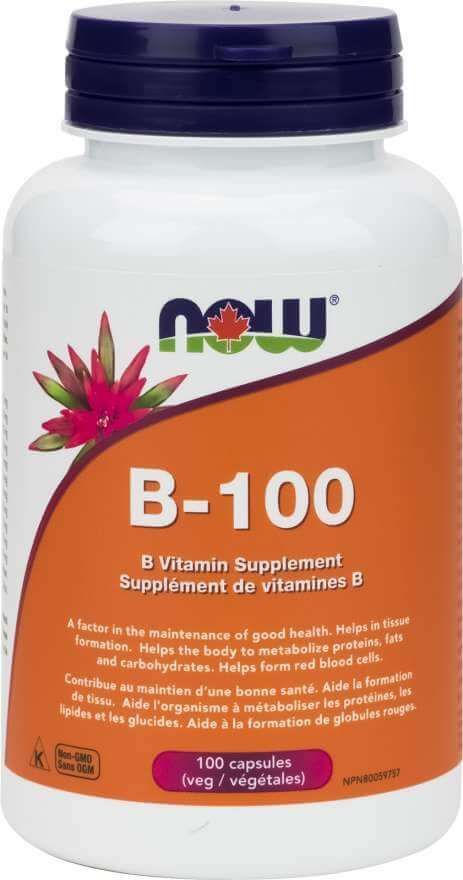 Now B-100, B Vitamins 100 Veg Capsules - Nutrition Plus