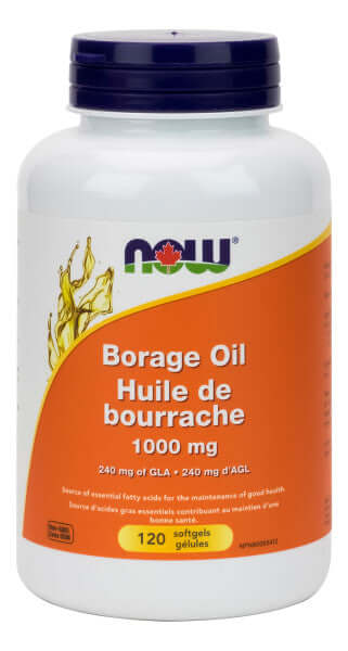 Now Borage Oil 1,000 mg 120 Softgels - Nutrition Plus