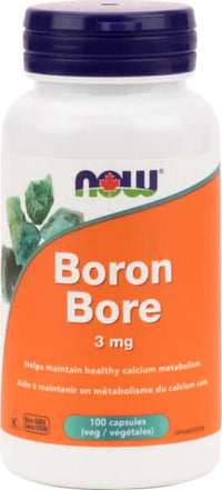 Thumbnail for Now Boron 3 mg 100 Veg Capsules - Nutrition Plus