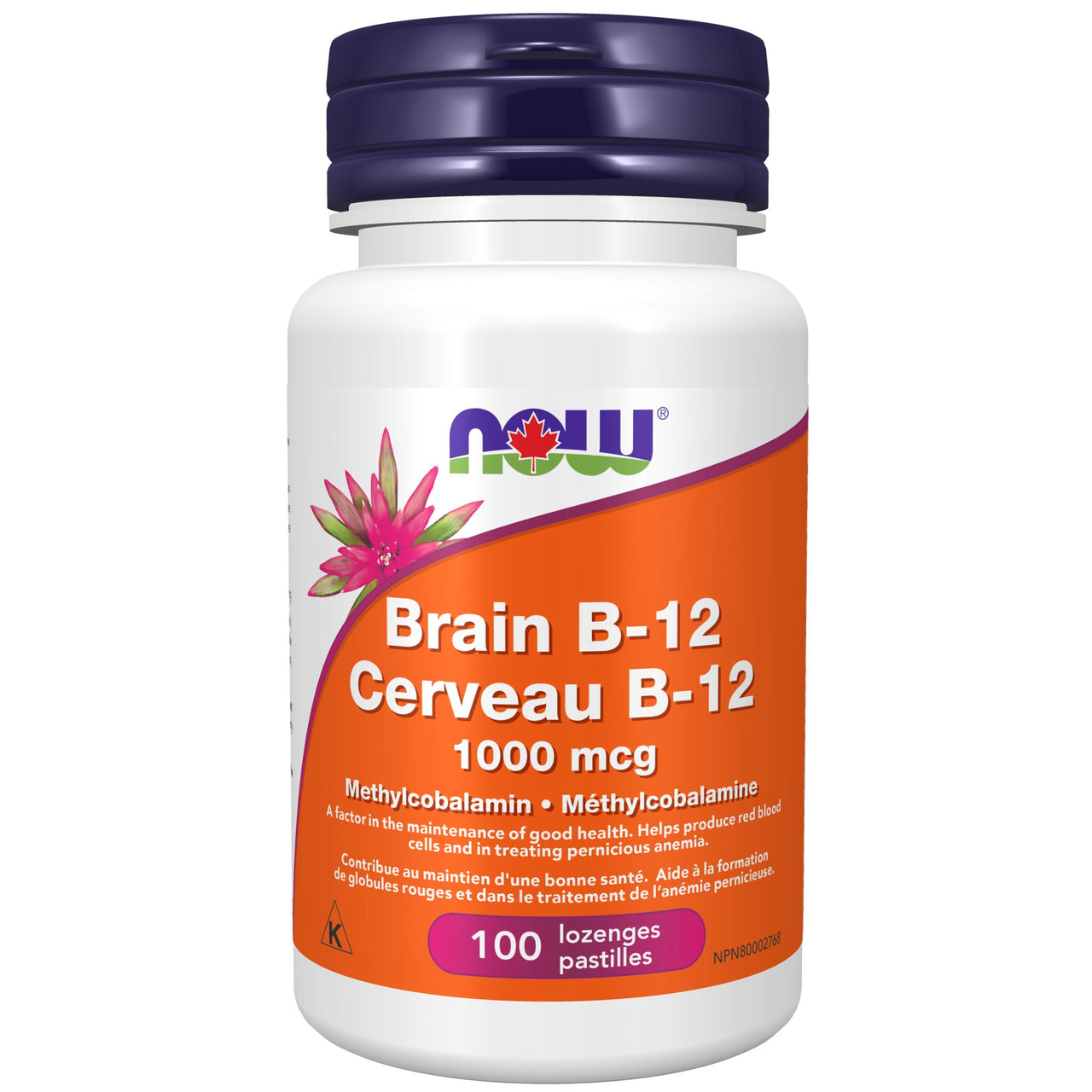 Now Brain B-12 1000mcg 100 Lozenges - Nutrition Plus
