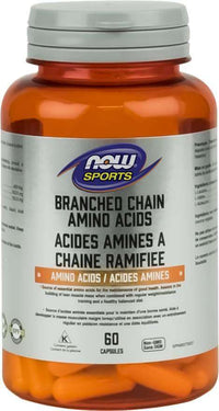 Thumbnail for Now Branched Chain Amino Acids 60 Capsules - Nutrition Plus