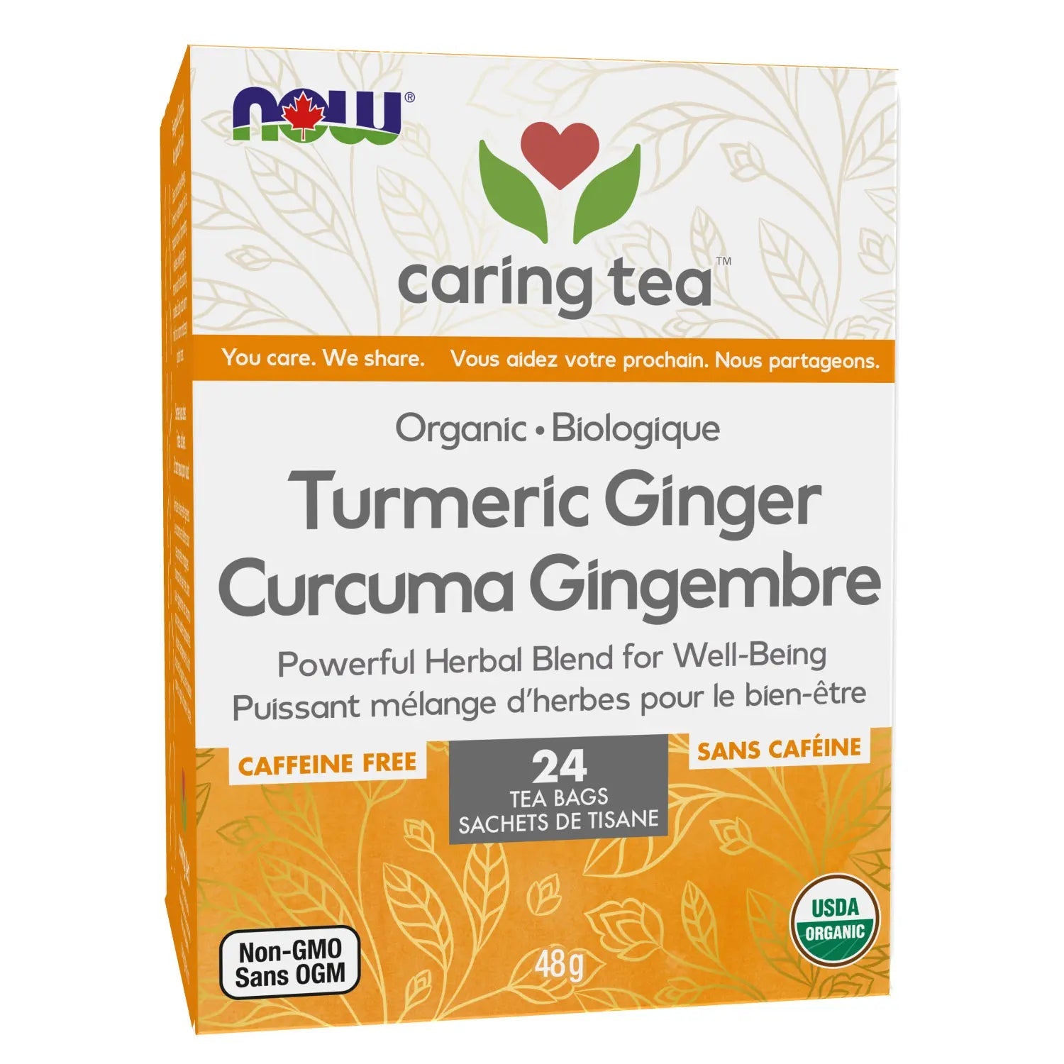 Now Caring Tea 24 Bags - Nutrition Plus