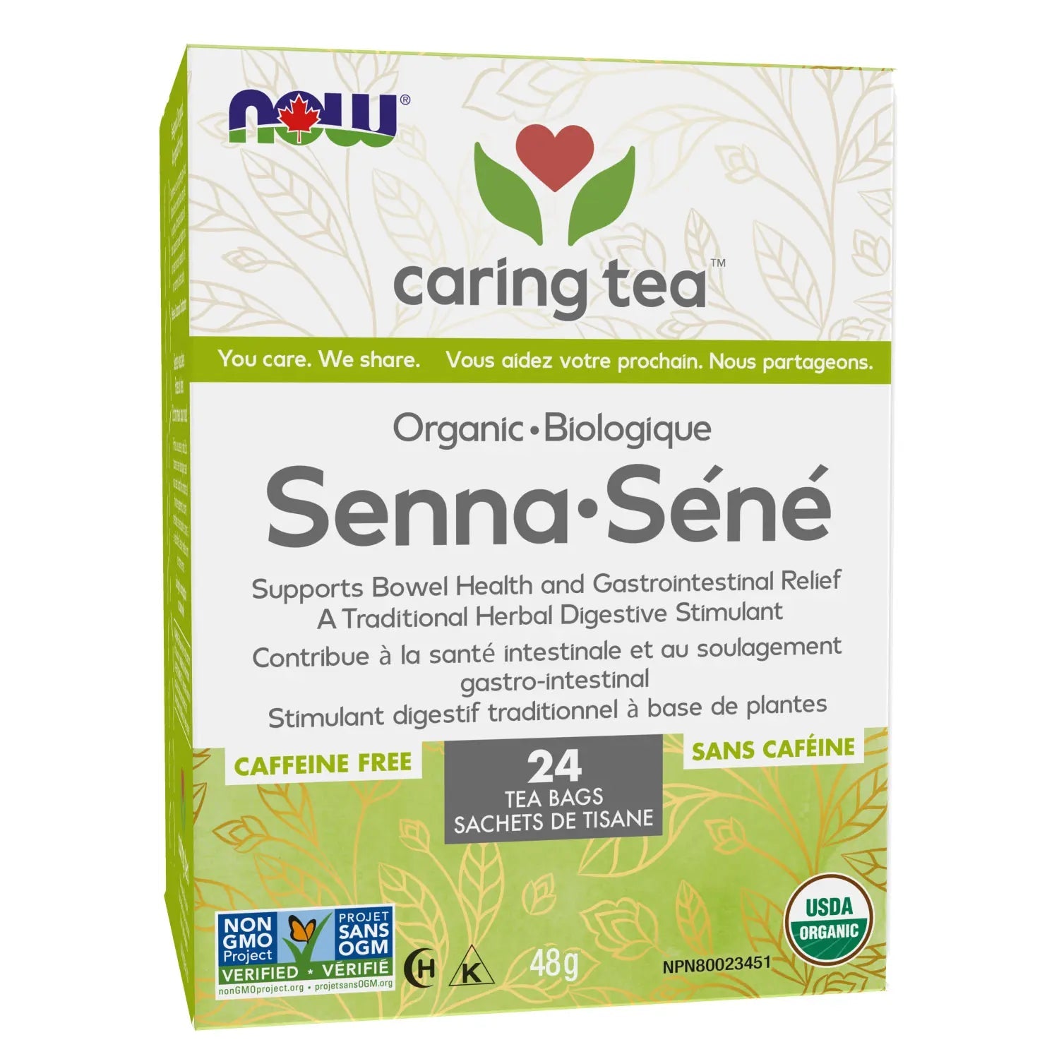 Now Caring Tea 24 Bags - Nutrition Plus