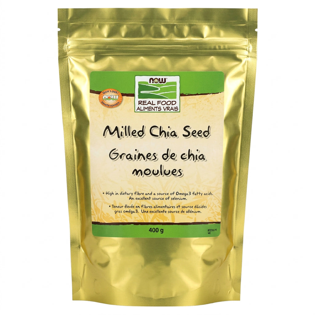 Now Chia Seeds Milled 400 Grams - Nutrition Plus