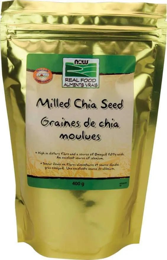 Now Chia Seeds Milled 400 Grams - Nutrition Plus