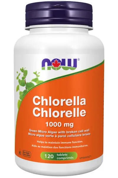 Now Chlorella 1,000 mg Broken Cell Wall Tablets - Nutrition Plus