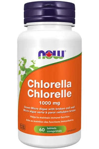 Thumbnail for Now Chlorella 1,000 mg Broken Cell Wall Tablets - Nutrition Plus