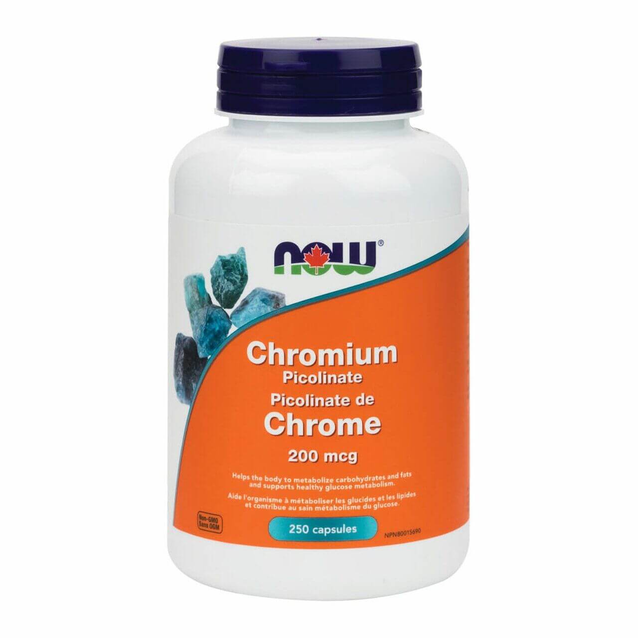 Now Chromium Picolinate 200 mcg 250 Veg Capsules - Nutrition Plus