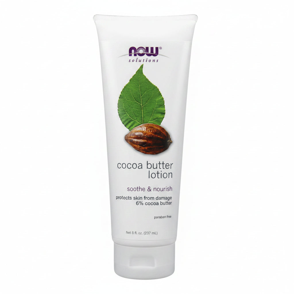 Now Cocoa Butter Lotion 237 mL - Nutrition Plus