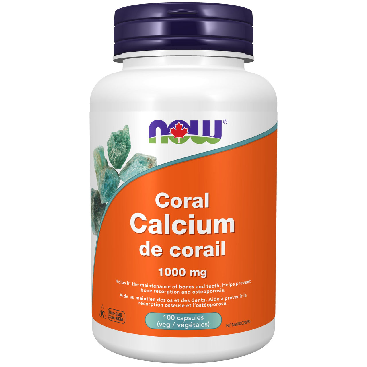 Now Coral Calcium 100 Veg Capsules - Nutrition Plus