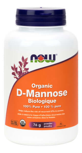Now D-Mannose, Organic Powder 76 Grams - Nutrition Plus
