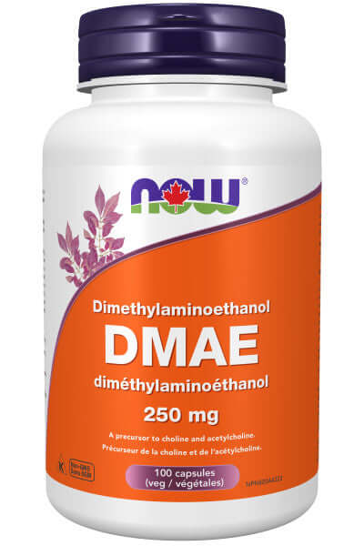 Now DMAE 250 mg 100 Veg Capsules - Nutrition Plus