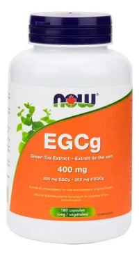 Thumbnail for Now EGCg Green Tea Extract 400mg 180 Veg Capsules - Nutrition Plus
