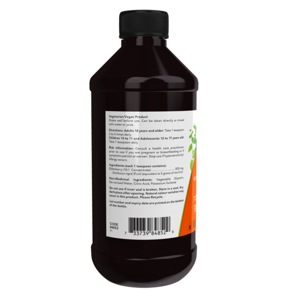 Now Elderberry 10:1 Concentrate 237mL - Nutrition Plus