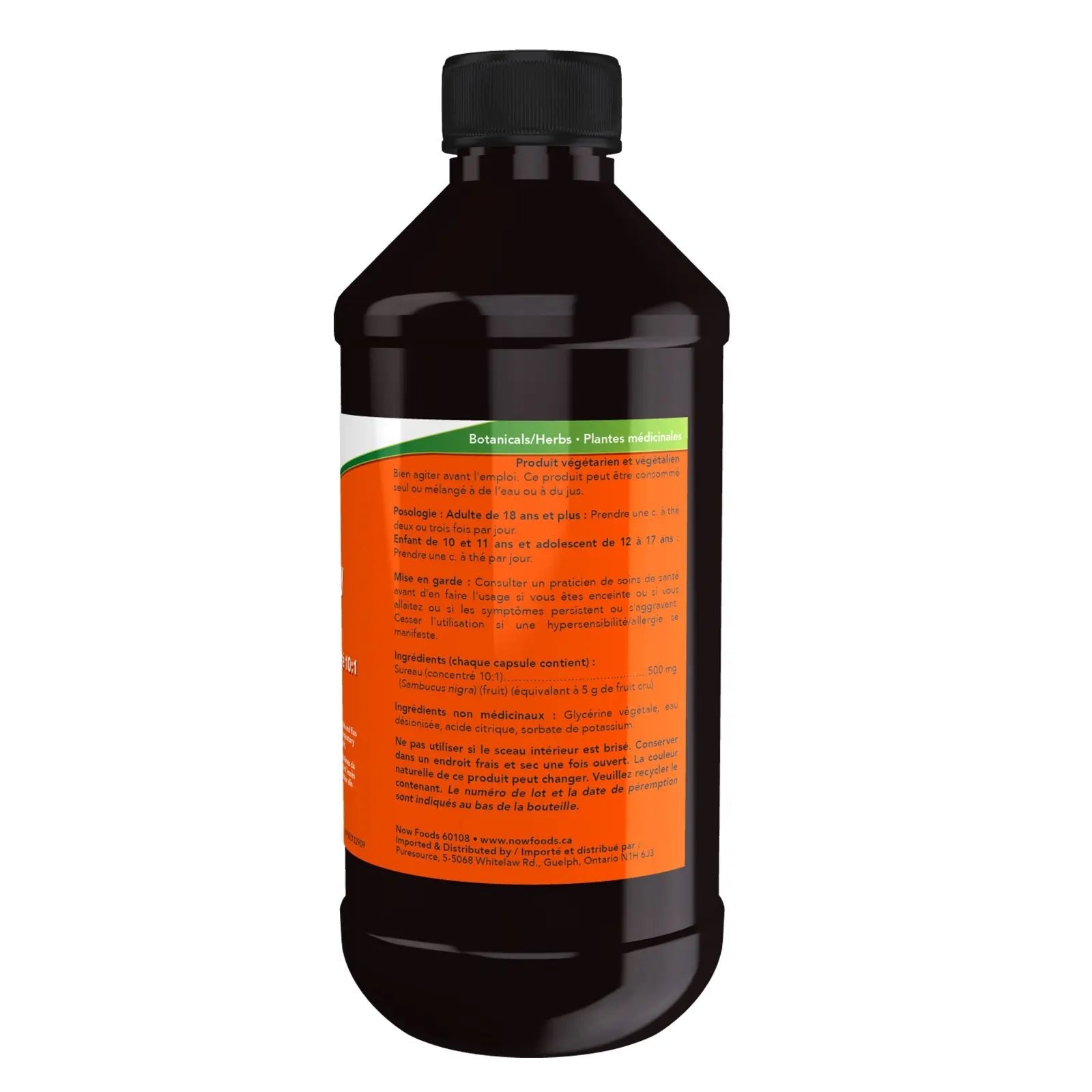 Now Elderberry 10:1 Concentrate 237mL - Nutrition Plus