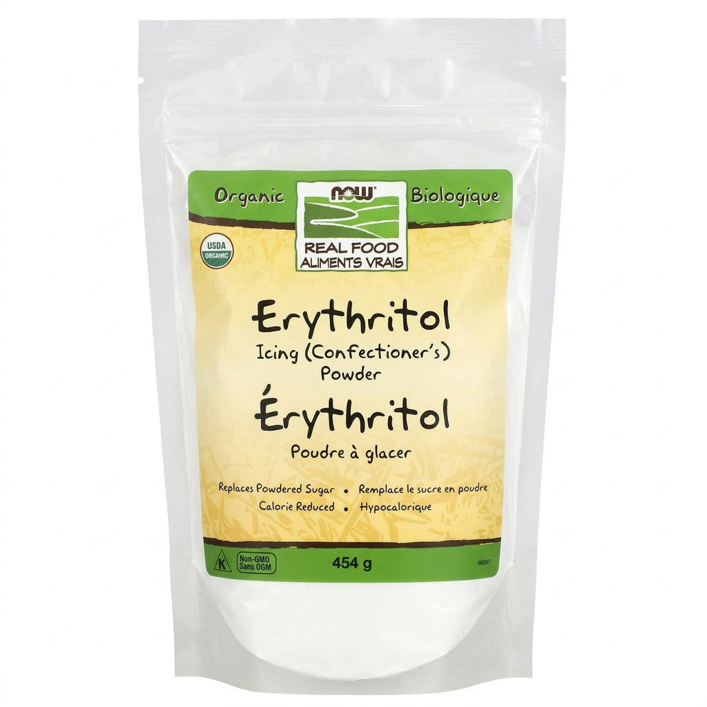 Now Erythritol Icing (Confectioner's) Powder, Organic 454 Grams - Nutrition Plus