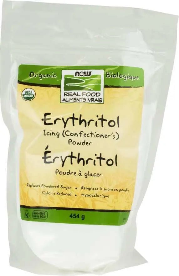 Now Erythritol Icing (Confectioner's) Powder, Organic 454 Grams - Nutrition Plus