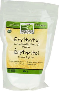 Thumbnail for Now Erythritol Icing (Confectioner's) Powder, Organic 454 Grams - Nutrition Plus