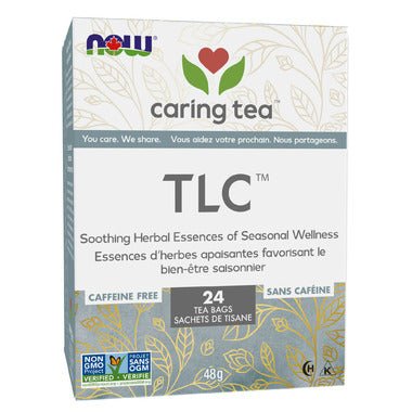 Now Foods Caring Tea TLC 24 Tea Bags - Nutrition Plus