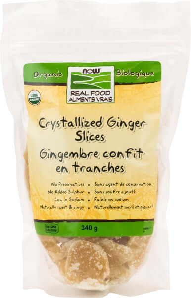 Now Ginger Crystallized 340 Grams - Nutrition Plus