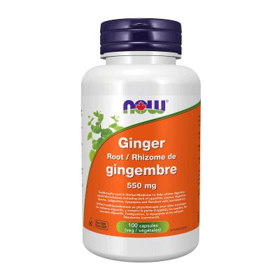 Now Ginger Root 550 mg 100 Veg Capsules - Nutrition Plus