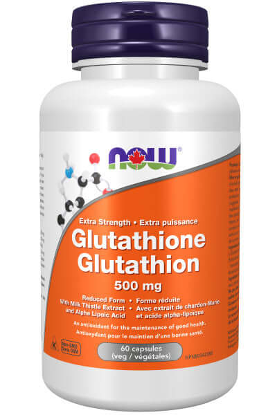 Now Glutathione 500mg 60 Veg Capsules - Nutrition Plus