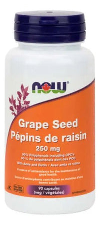 Thumbnail for Now Grapeseed Extract 90 Veg Capsules - Nutrition Plus