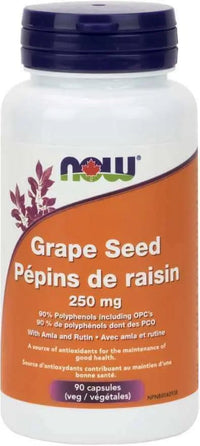 Thumbnail for Now Grapeseed Extract 90 Veg Capsules - Nutrition Plus