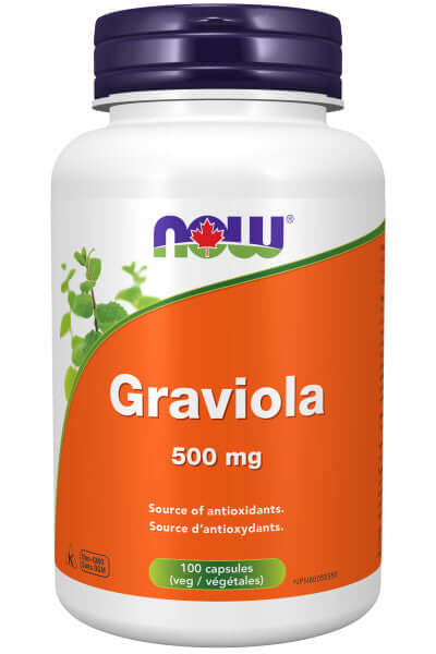 Now Graviola 500mg 100 Capsules - Nutrition Plus