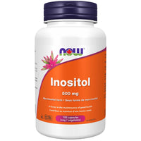 Thumbnail for Now Inositol 500mg 100 Veg Capsules - Nutrition Plus