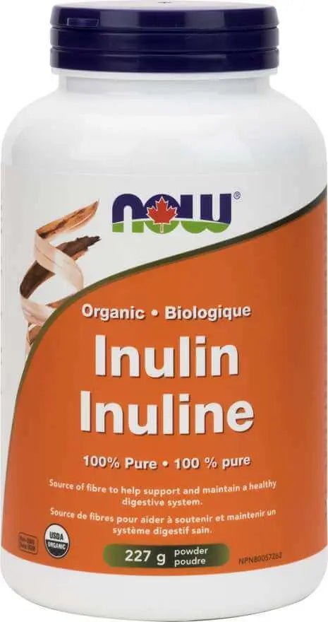 Now Inulin Powder, Organic 227 Grams - Nutrition Plus