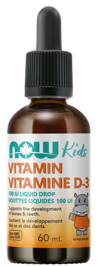 Now Kids™ Vitamin D-3 Liquid Drops 60 mL - Nutrition Plus