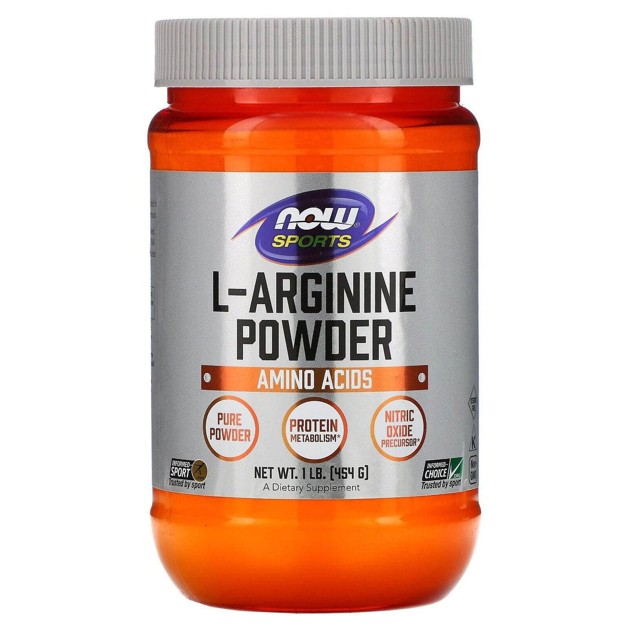 Now L-Arginine Pure Powder 454 Grams - Nutrition Plus