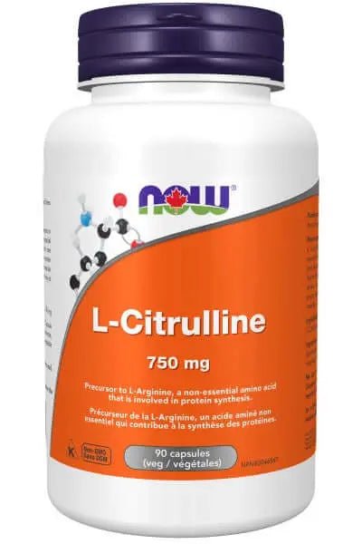 Now L-Citrulline 750 mg 90 Capsules - Nutrition Plus