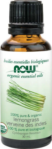 Thumbnail for Now Lemongrass Oil, Organic 30 mL - Nutrition Plus