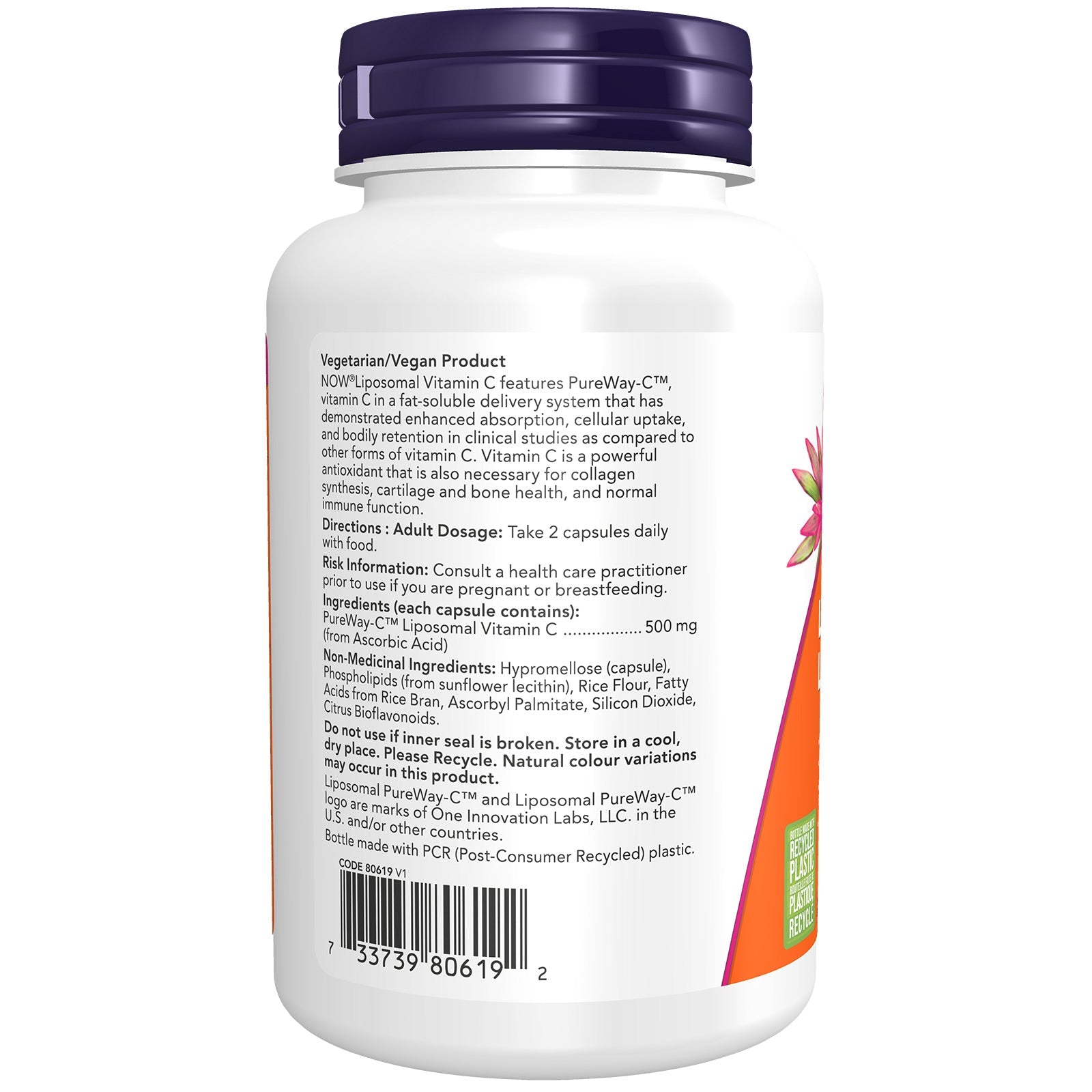 Now Liposomal C 120 Veg Capsules - Nutrition Plus